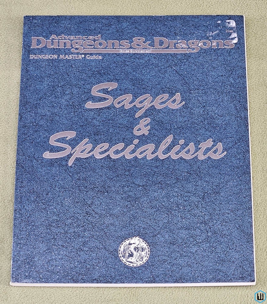Sages & Specialists (Advanced Dungeons & Dragons) Original 1996 edition
