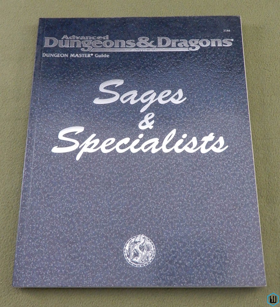 Sages & Specialists (Advanced Dungeons & Dragons) Original 1996 edition
