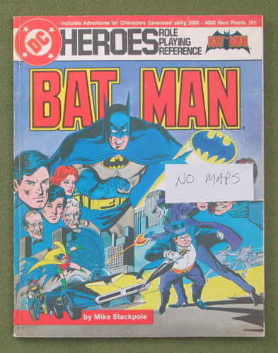 HEROES RPG DC MAYFAIR GAMES PROMO POSTER 1987 SUPERMAN 17" x 22" NEW UNUSED RARE 