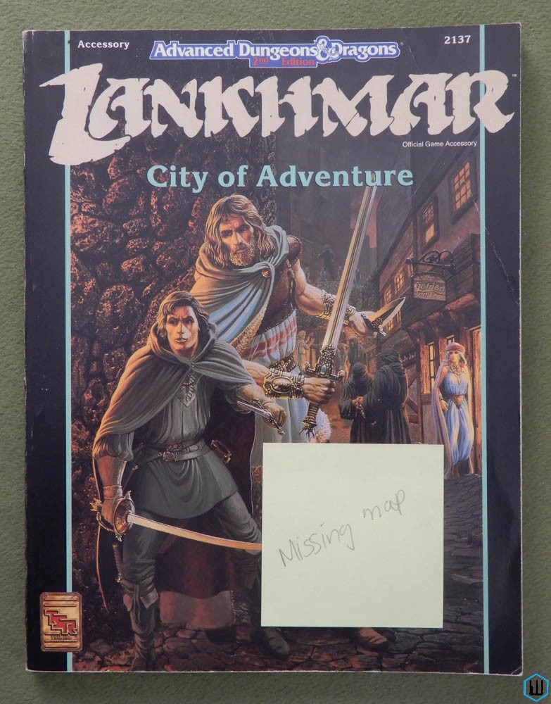 Lankhmar: City of Adventure (Advanced Dungeons Dragons, 2nd Ed) NO MAP