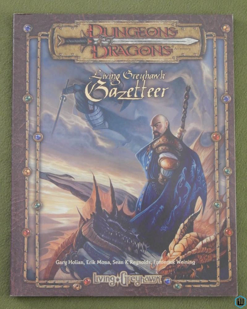 Living Greyhawk Gazetteer (Dungeons & Dragons) NICE w MAP