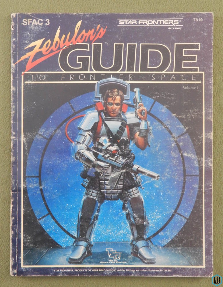 Zebulon's Guide to Frontier Space - PLAY COPY (Star Frontiers RPG Accesory)