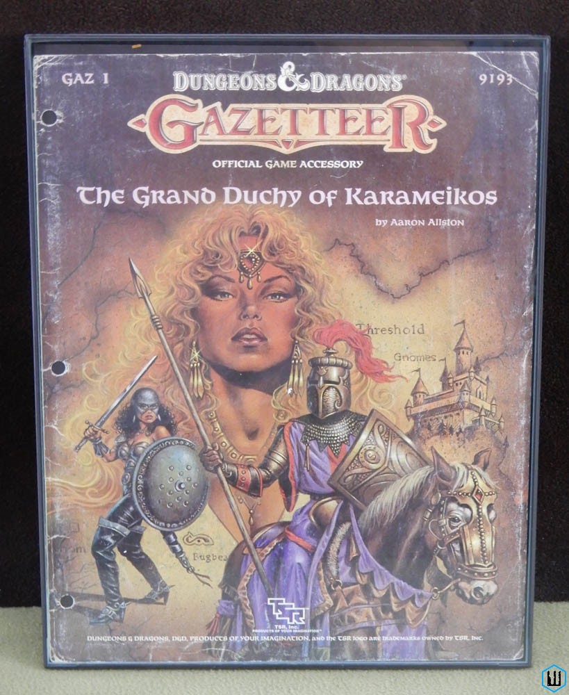Image for Framed RPG Cover Art: Gazetteer Grand Duchy Karameikos Dungeons & Dragons TSR