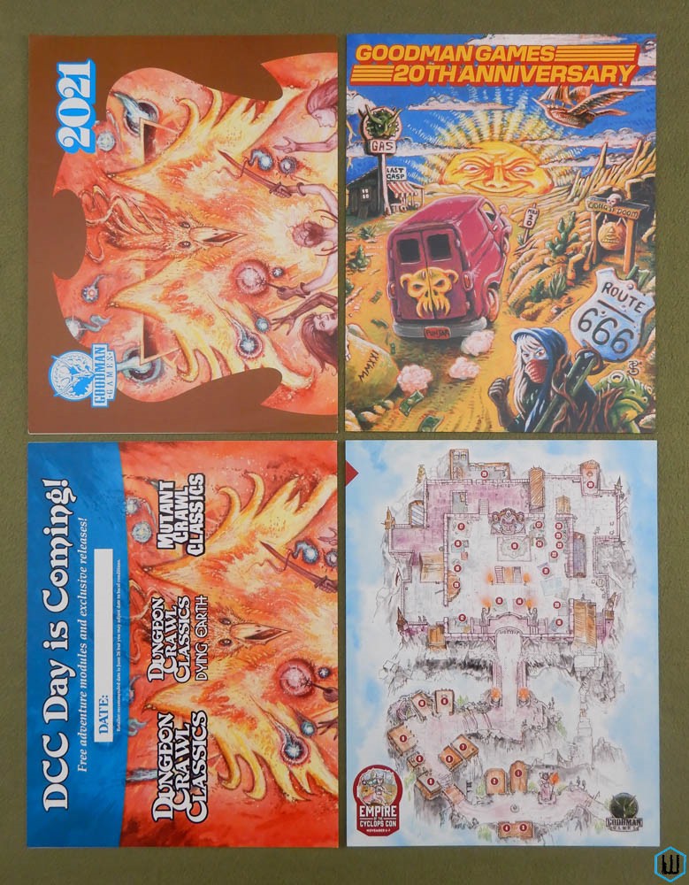 Dungeon Crawl Classics DCC MINI POSTERS lot of 4 (Goodman Games)