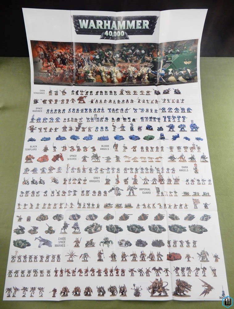 POSTER Warhammer 40,000 40k figures vehicles catalog 2012