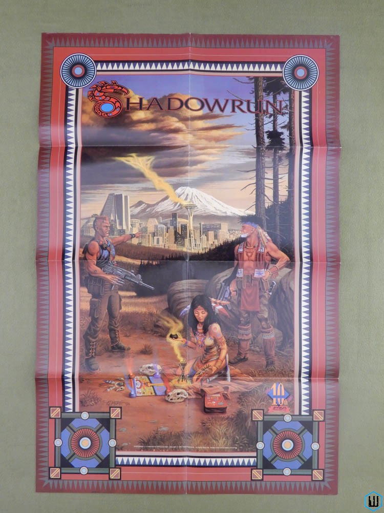 Shadowrun Poster: Native American Nations (Larry Elmore 1991)