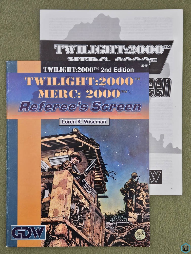 Referee's Screen (Twilight 2000 RPG, 2nd edition) GDW Game Designers Workshop 2015