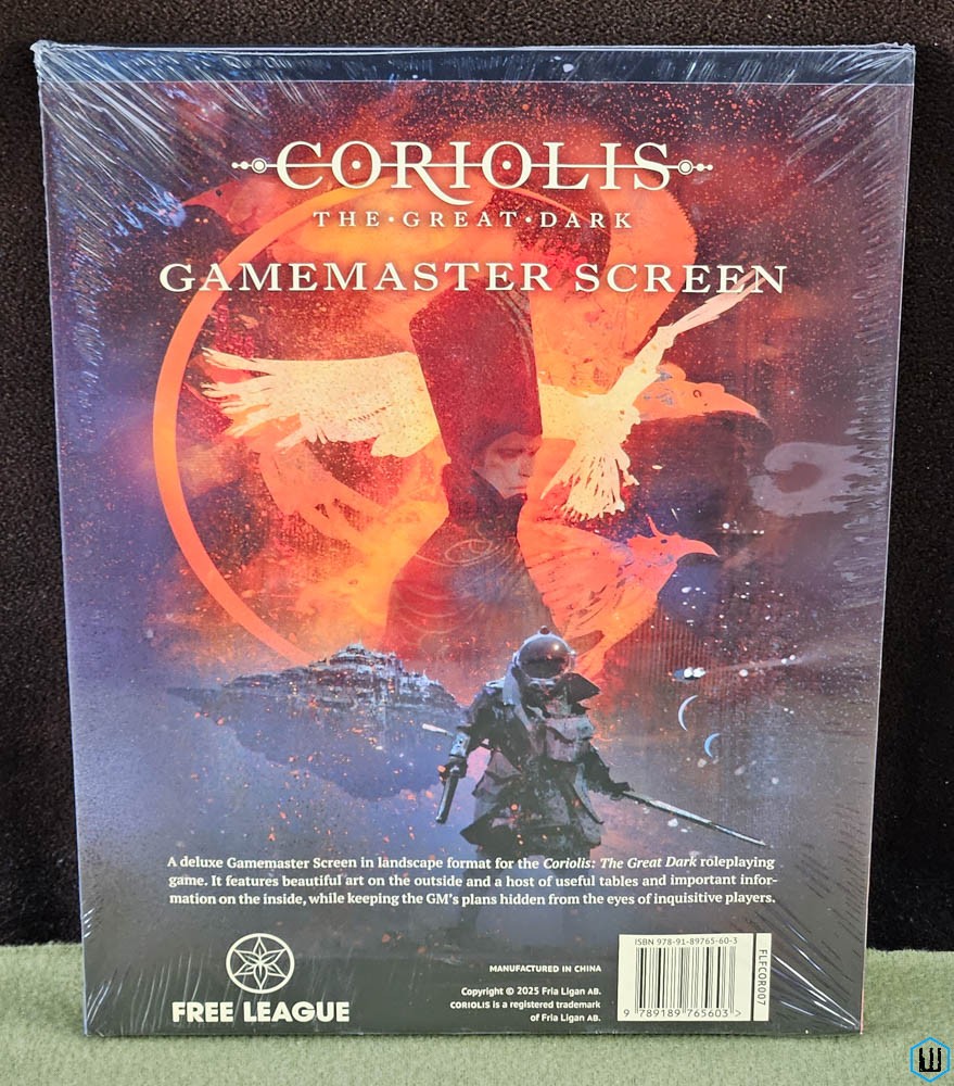 Gamemaster's Screen (Coriolis: The Great Dark RPG) GM Free League FLFCOR007