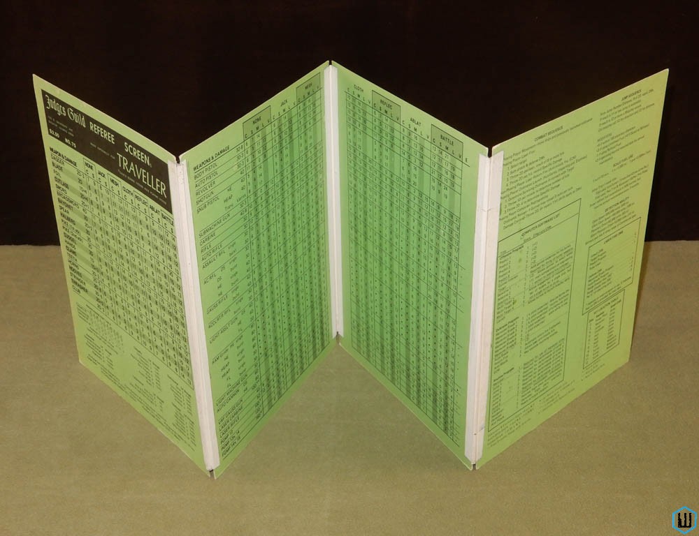 Traveller Referee Screen (4 cardstock GM charts) RPG