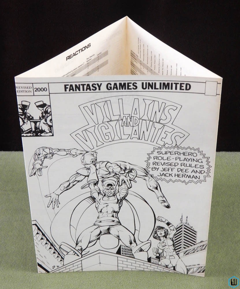 Referee Screen (Villains & Vigilantes RPG) GM