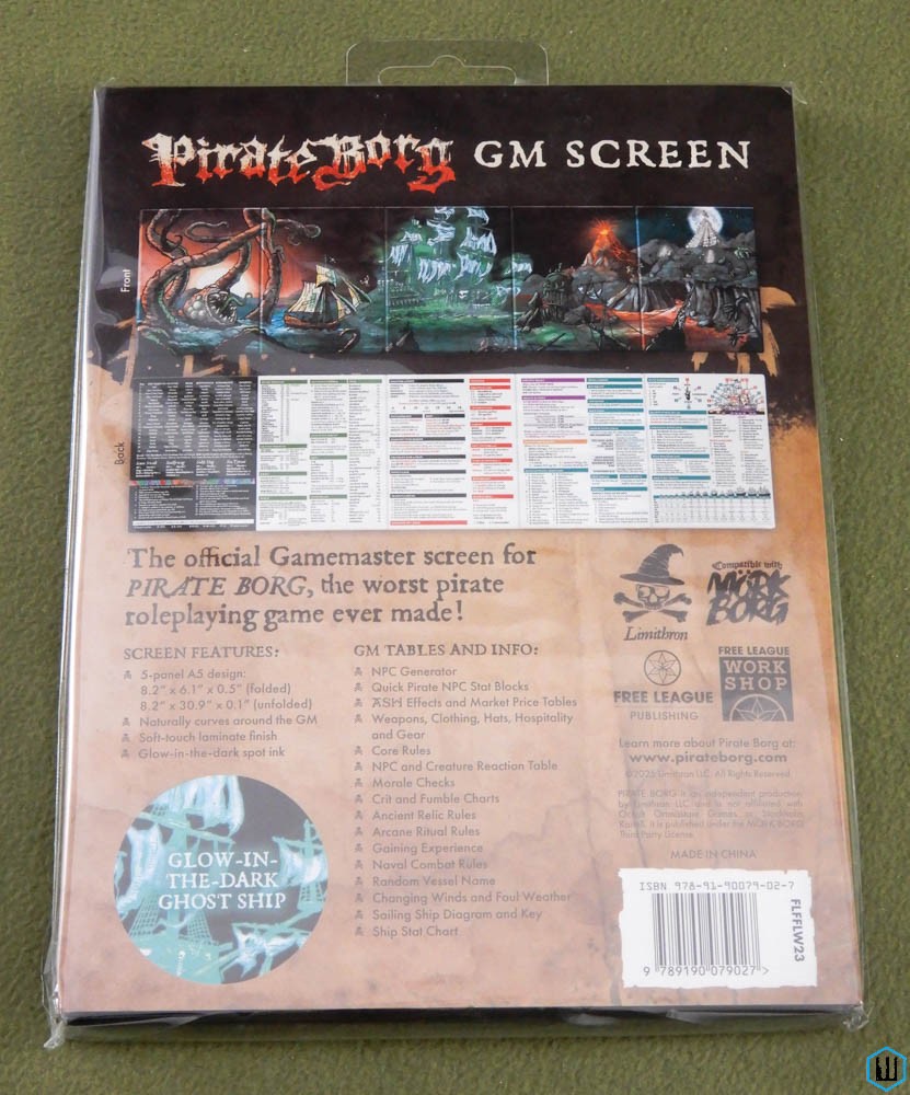 Pirate Borg GM Screen (OSR RPG) Gamemaster Ref