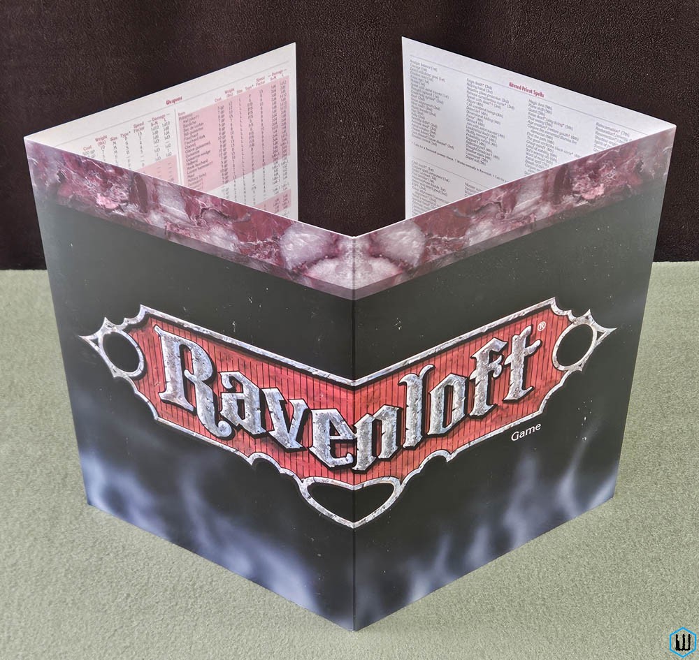 DM SCREEN: Ravenloft Campaign Setting Advanced Dungeons Dragons TSR 1108
