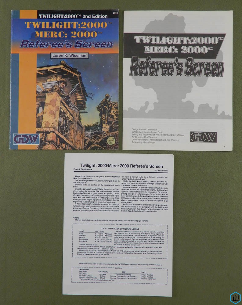 Referee's Screen (Twilight 2000 RPG, 2nd edition)