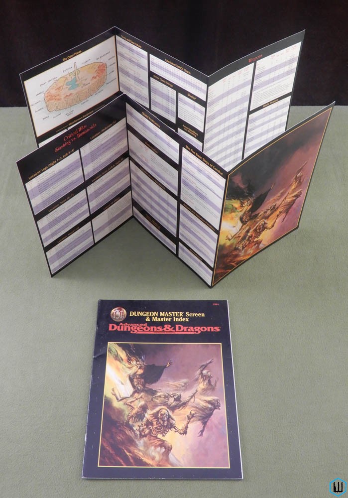 Dungeon Master Screen & Master Index (Advanced Dungeons Dragons 2nd Edition) DM