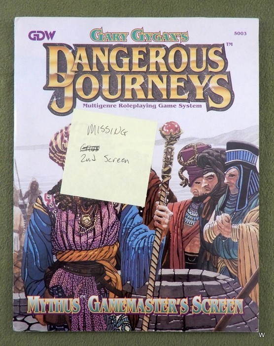 Image for Dangerous Journeys Mythus Gamemasters Screen - MISSING SCREEN 2
