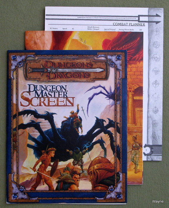 D20 Sovereign Stone RPG GM Screen MINT AD&D White Silver PUblishing 