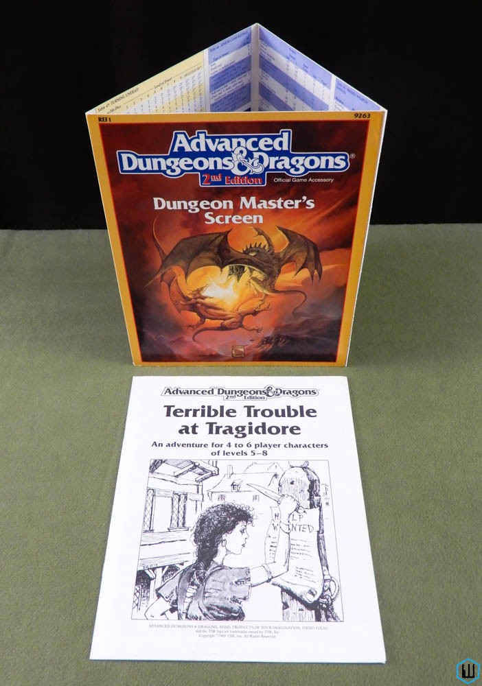 Dungeon Master Screen (Advanced Dungeons Dragons 2e REF1) NICE
