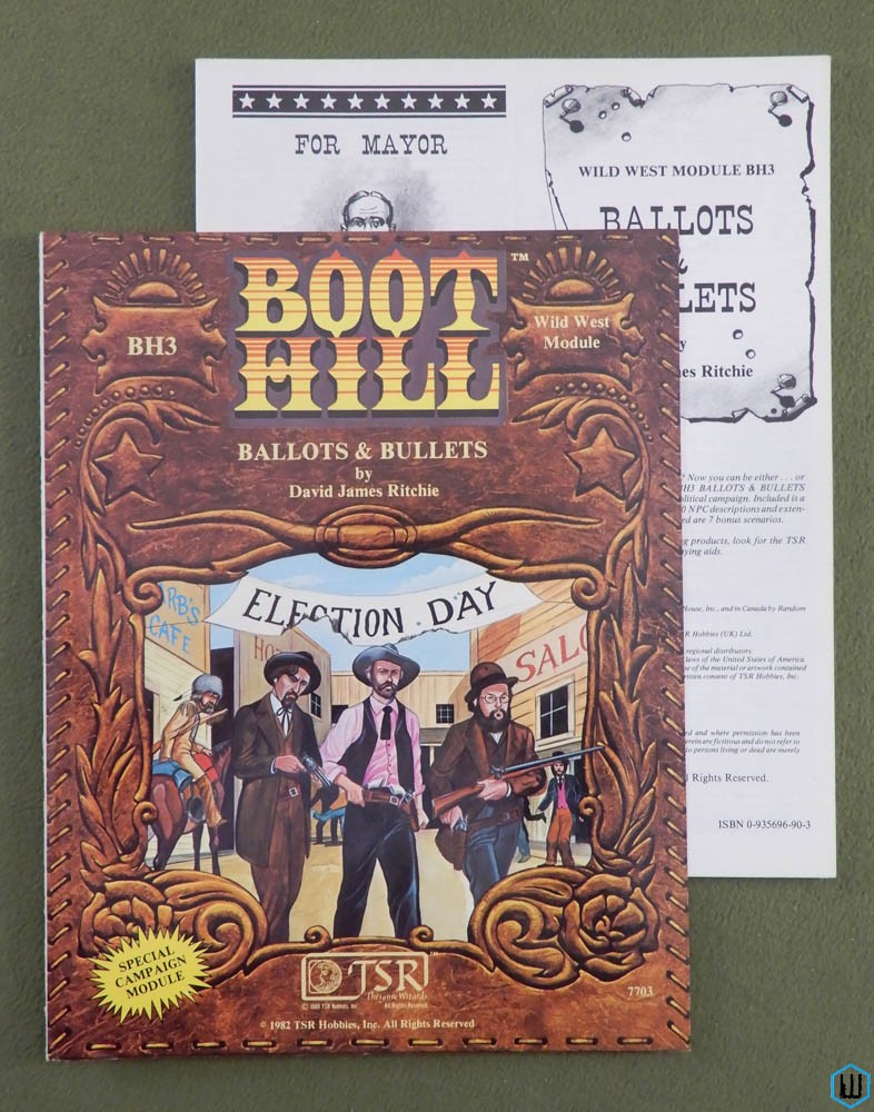Ballots & Bullets (Boot Hill RPG module BH3) Original 1983 edition