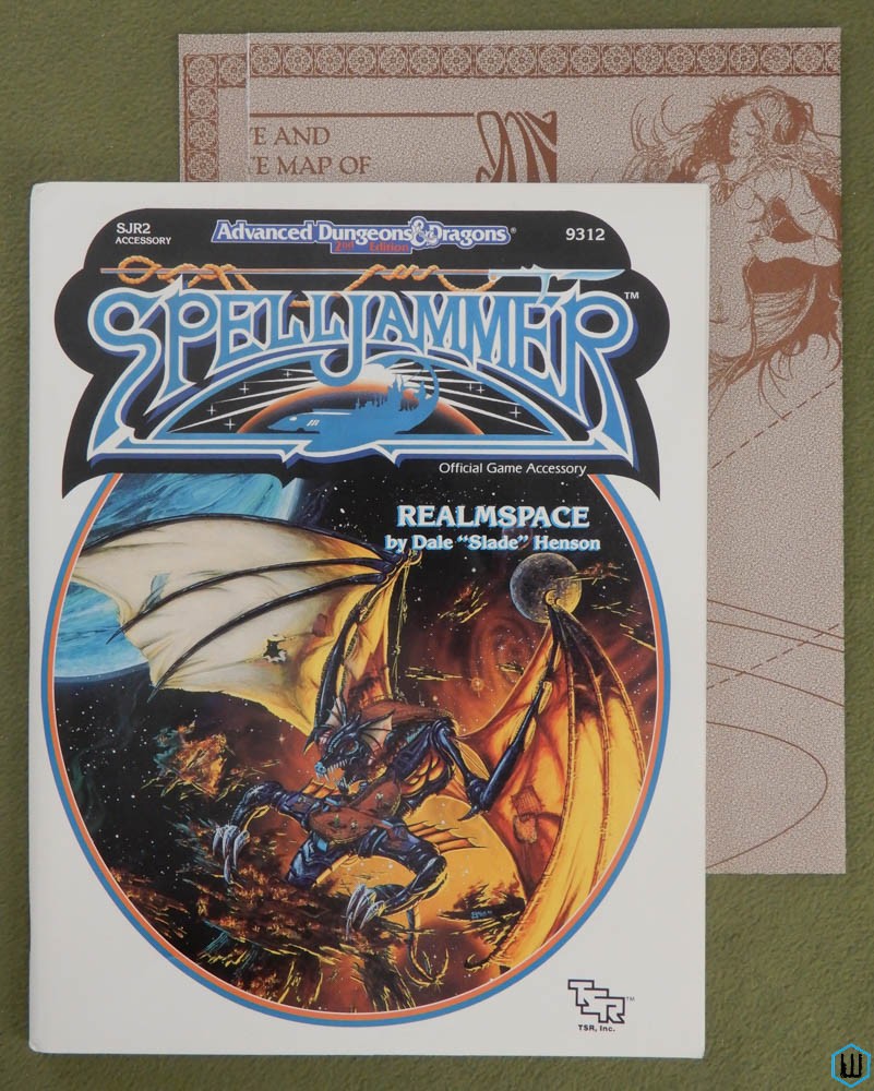 Realmspace (Advanced Dungeons Dragons Spelljammer SJR2) Original w MAP