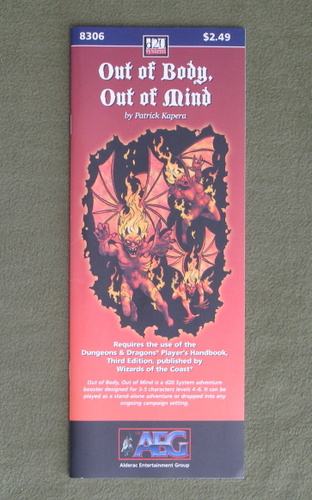 Image for Out of Body, Out of Mind (Dungeons and Dragons, 3rd Edition: D20 System)