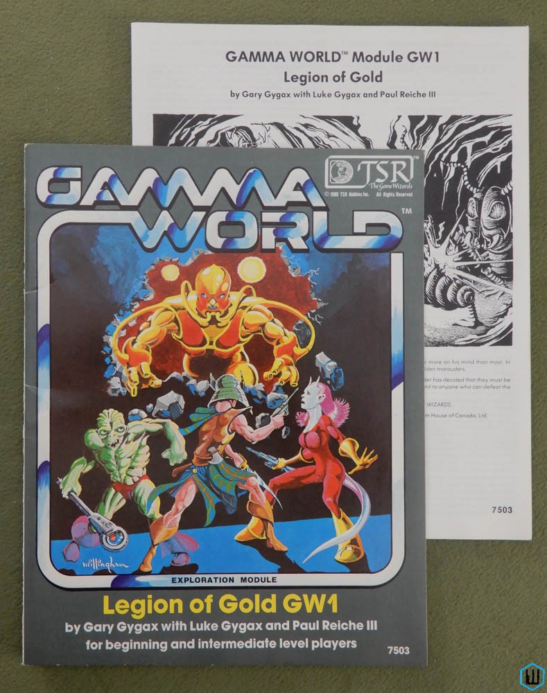 Legion of Gold (Gamma World RPG Module GW1) Gary Gygax Exploration Module