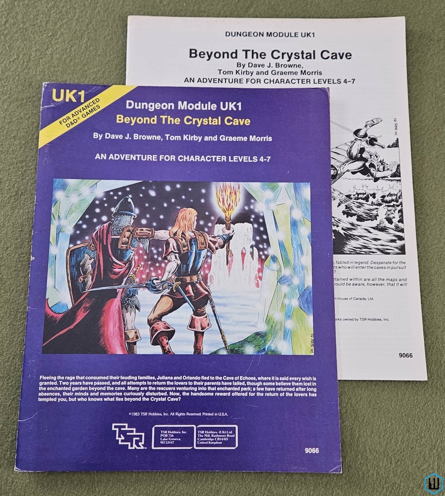 Image for Beyond the Crystal Cave (Advanced Dungeons Dragons UK1) Original 1983 edition TSR 9066 Beyond the Crystal Cave (Advanced Dungeons Dragons UK1) Original 1983 edition TSR 9066