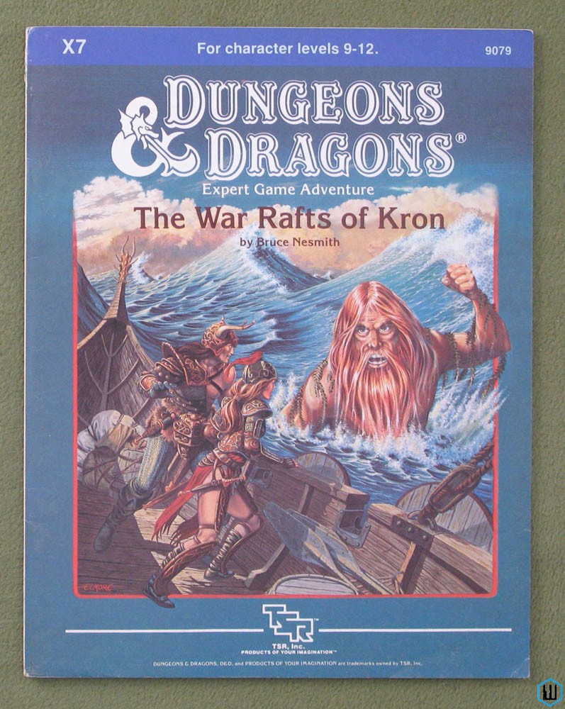 War Rafts of Kron (Dungeons & Dragons Module X7) Original 1984 edition