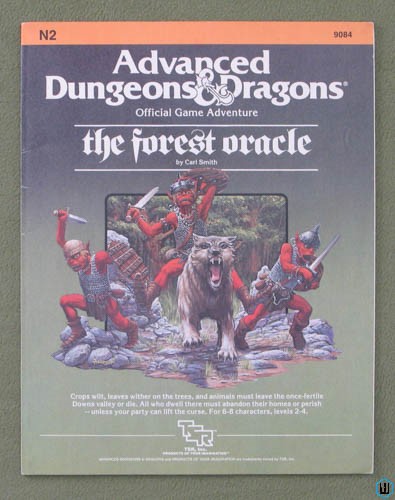 Image for The Forest Oracle (Advanced Dungeons Dragons N2) Original 1984 Edition