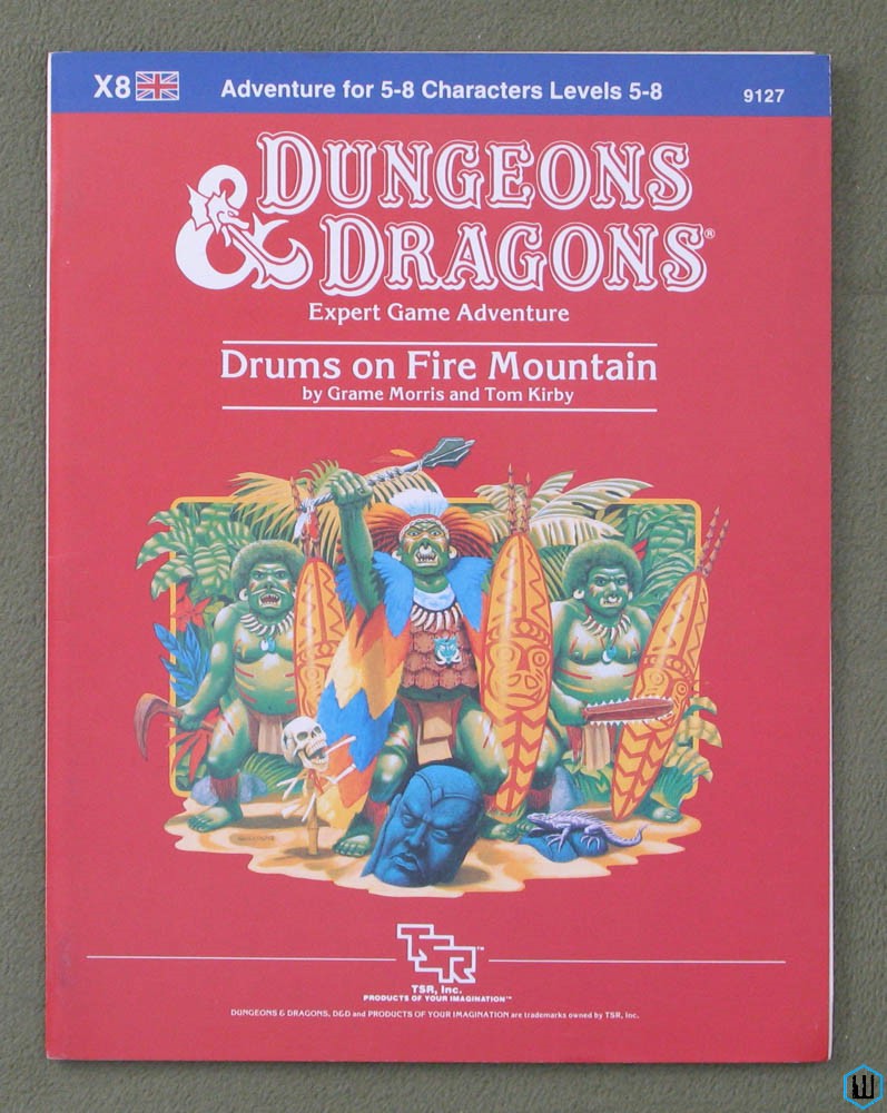Image for Drums on Fire Mountain (Dungeons & Dragons Module X8) Original 1984 edition