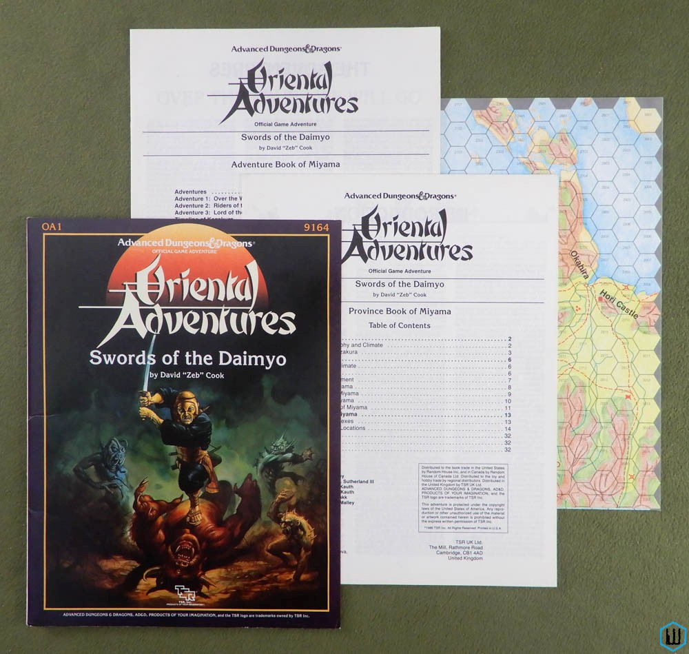 Swords of the Daimyo (Advanced Dungeons Dragons Oriental Adventures OA1)