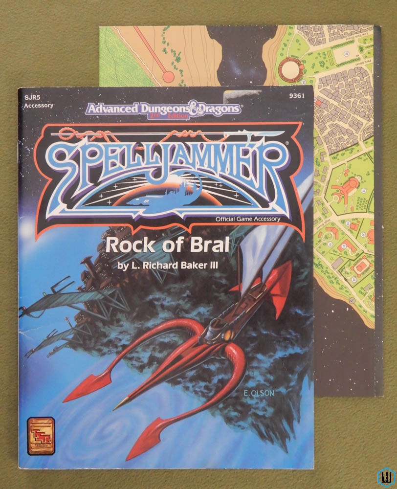 Rock of Bral (Dungeons Dragons Spelljammer SJR5) Original w MAP