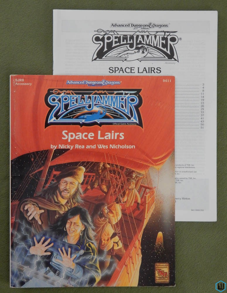 Space Lairs (Advanced Dungeons Dragons Spelljammer SJR8) Original 1993 edition