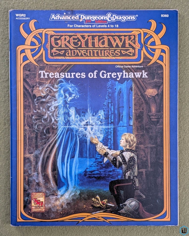 Treasures of Greyhawk (Advanced Dungeons Dragons WGR2) Original 1992 edition TSR 9360