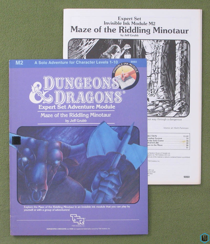 Image for Maze of the Riddling Minotaur - USED NO PEN (Dungeons Dragons M2)