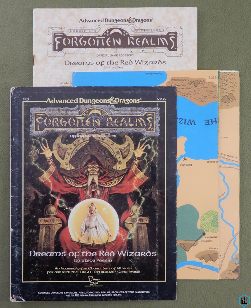 Dreams of Red Wizards (Dungeons Dragons Forgotten Realms) PLAY COPY w MAP