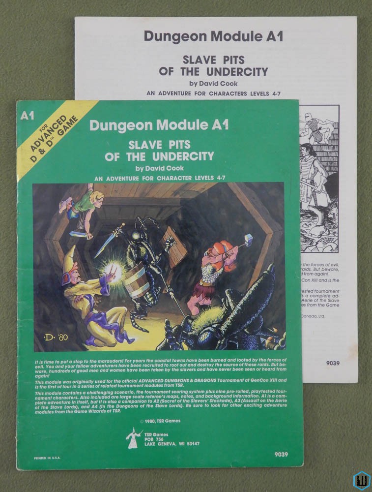 Slave Pits of the Undercity - 1ST PRINT (Advanced Dungeons Dragons A1)