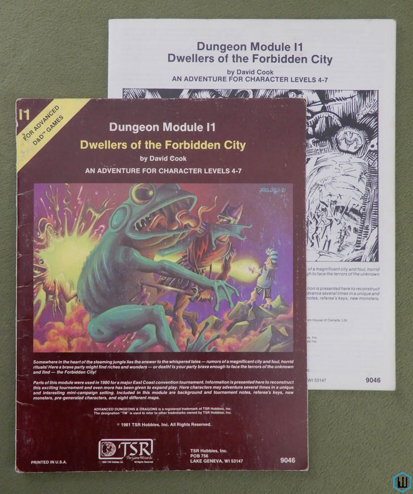 Dwellers of the Forbidden City (Advanced Dungeons Dragons I1) Original edition