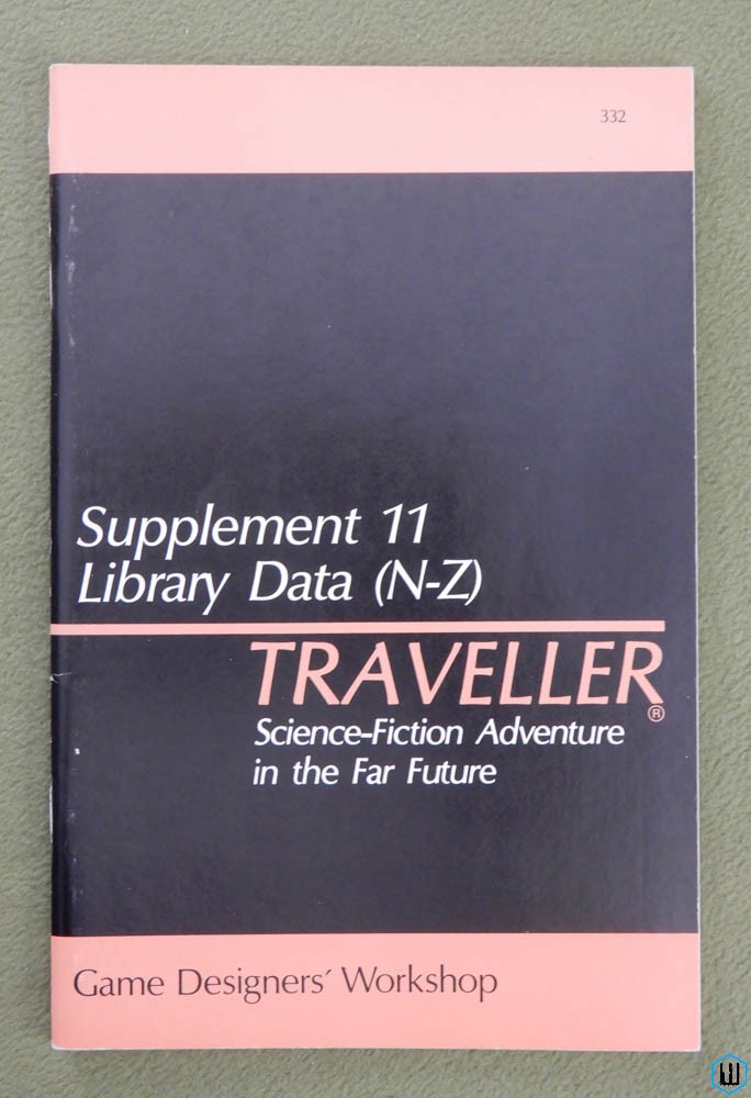 Library Data (N-Z): Traveller RPG Supplement 11 - 1ST PRINT