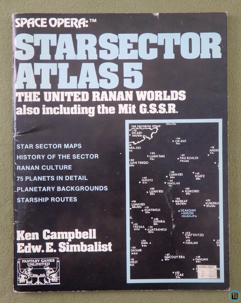 Star Sector Atlas 5 United Ranan Worlds (Space Opera)