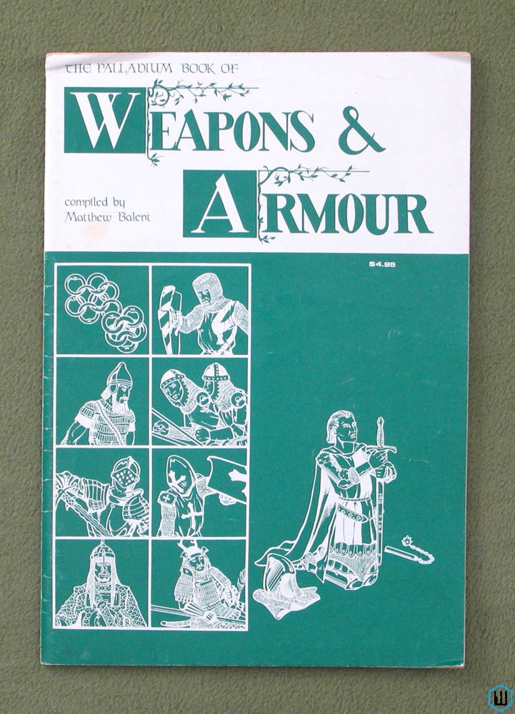 Image for The Palladium Book of Weapons & Armour (1st edition) - Signed by Matthew Balent