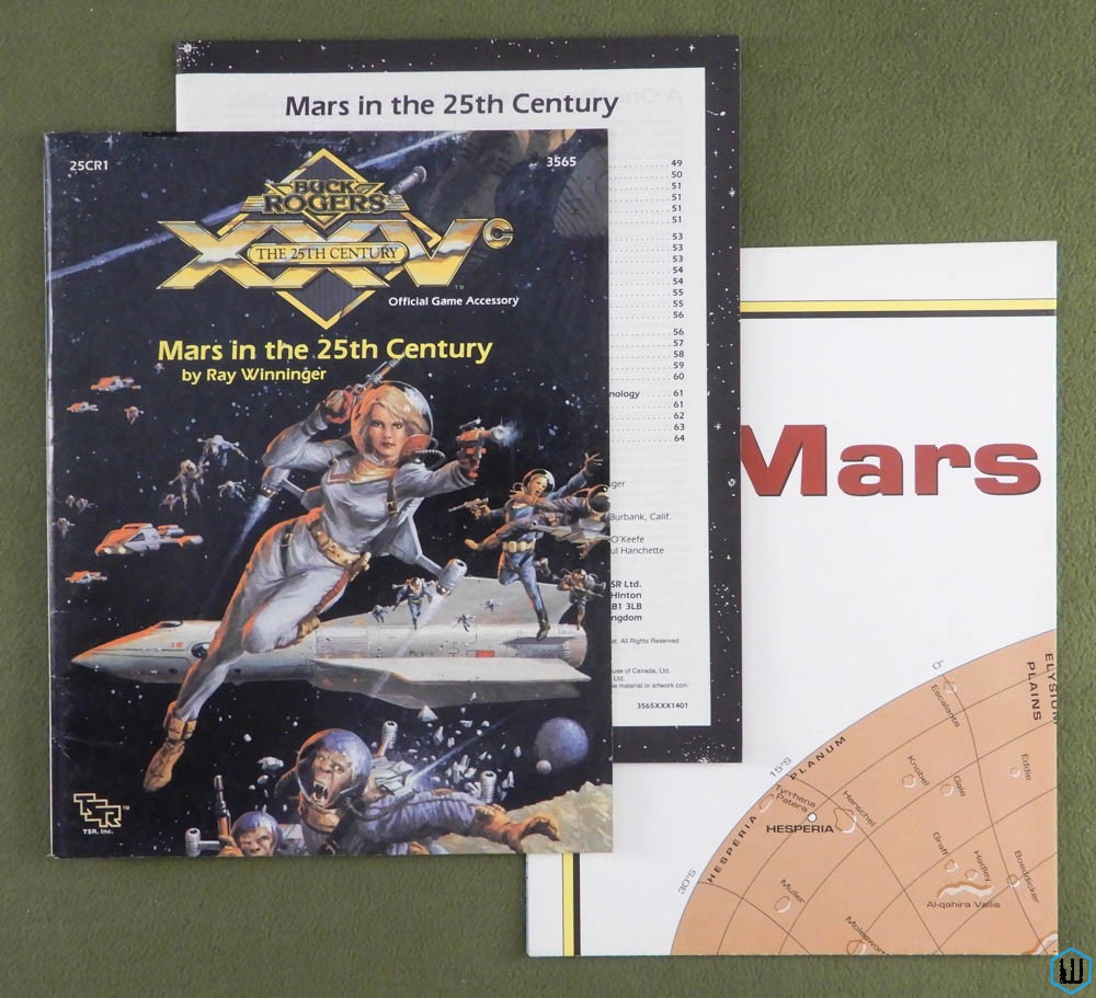 Mars in the 25th Century (Buck Rogers XXVc RPG XXVCR1) w MAP