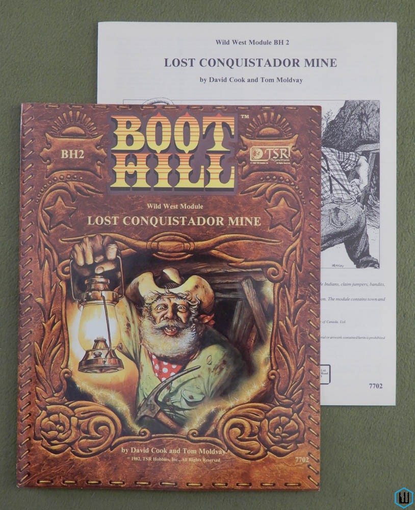 Lost Conquistador Mine (Boot Hill RPG Module BH2) Original 1982 edition