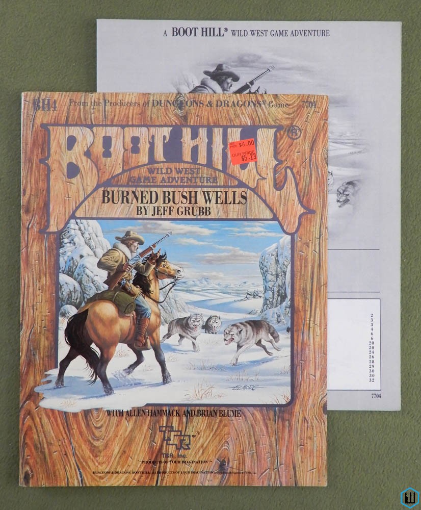 Burned Bush Wells (Boot Hill RPG Module BH4) Original 1983 edition