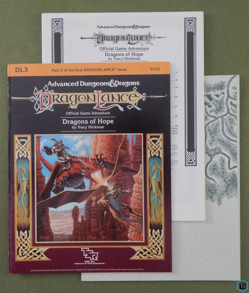 Dragons of Hope (Advanced Dungeons Dragons Dragonlance DL3) w MAP