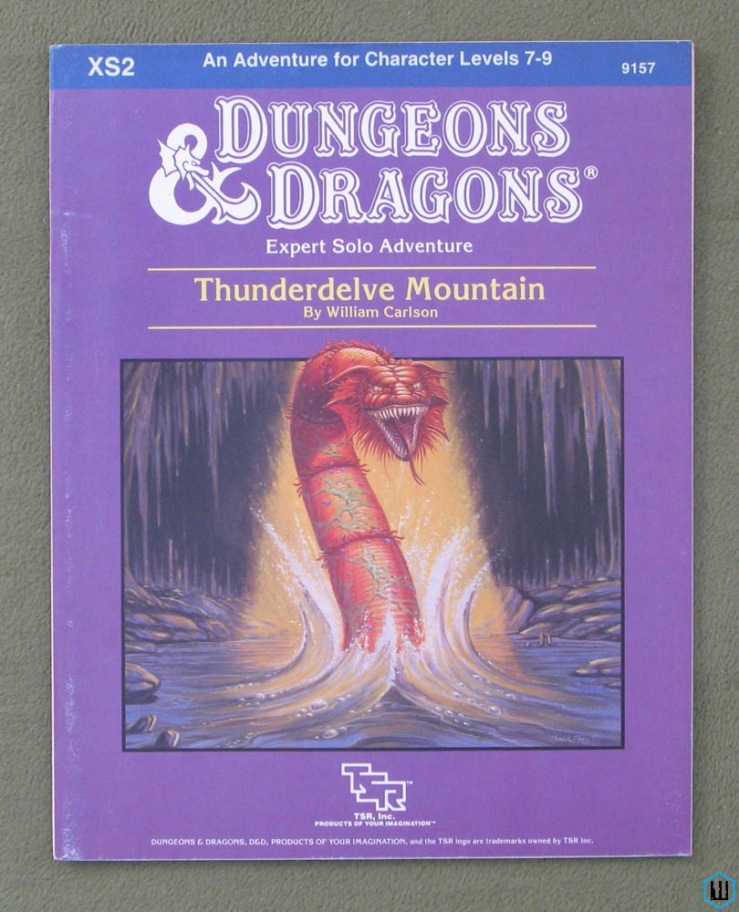 Image for Thunderdelve Mountain (Dungeons & Dragons Module XS2) Original 1985 edition