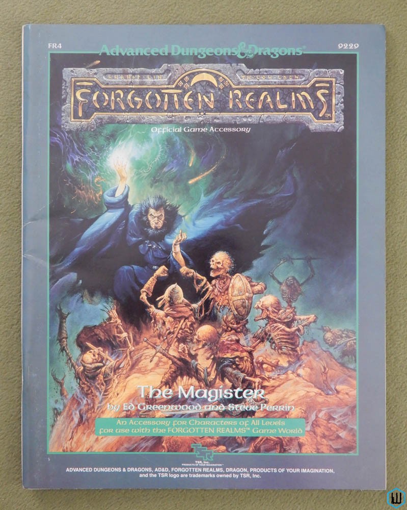 The Magister (Advanced Dungeons Dragons Forgotten Realms FR4) Original 1988