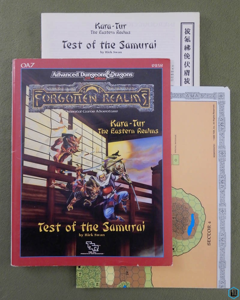 Test of the Samurai (Advanced Dungeons Dragons Forgotten Realms OA7) w MAP