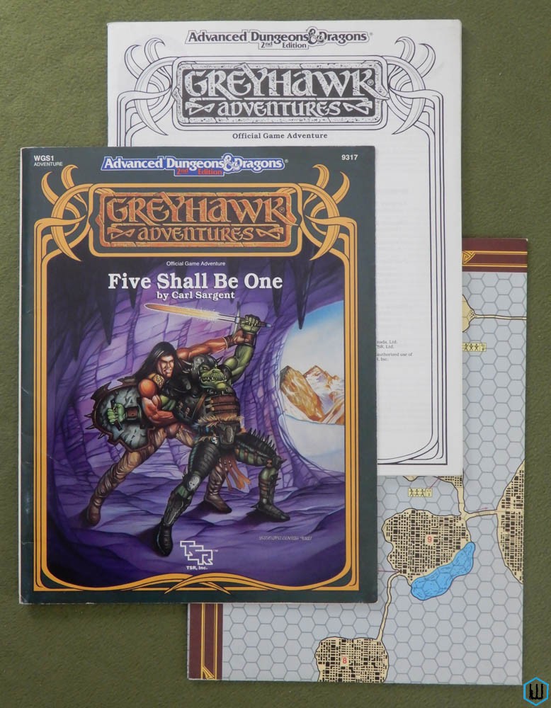 Five Shall Be One (Advanced Dungeons Dragons Greyhawk WGS1) w MAP