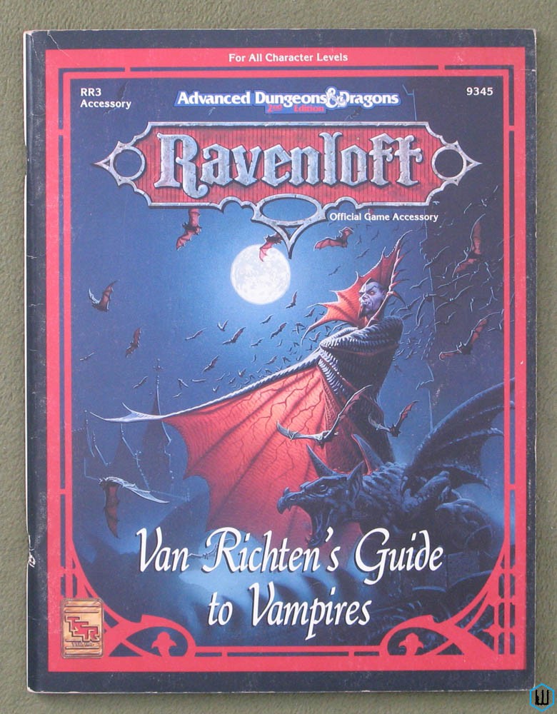 Image for Van Richten's Guide to Vampires (Dungeons Dragons Ravenloft RR3) Original edition