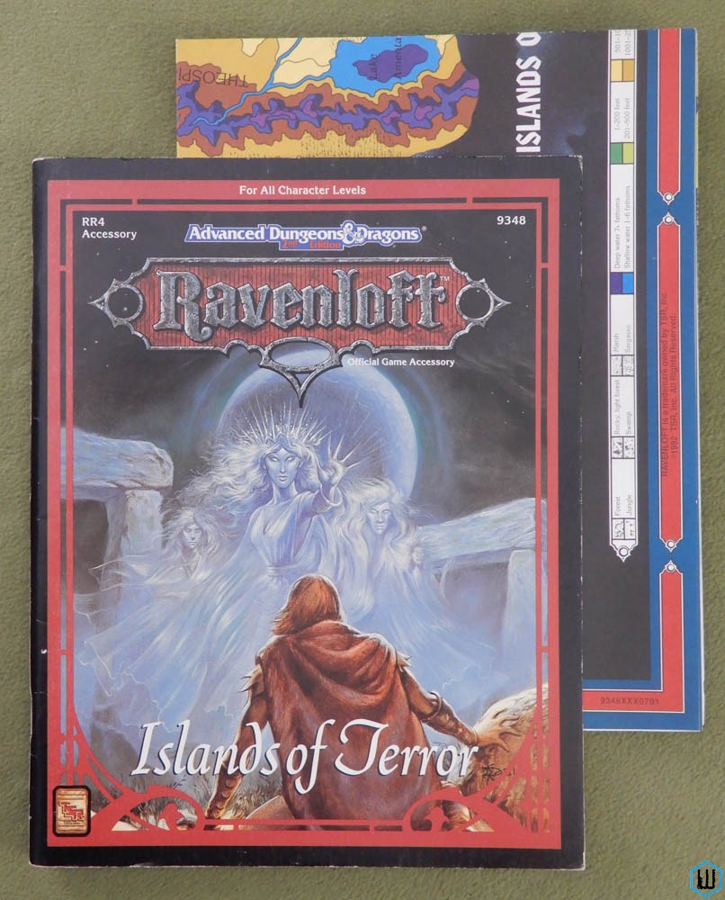 Islands of Terror (Dungeons Dragons Ravenloft RR4) Original w MAP